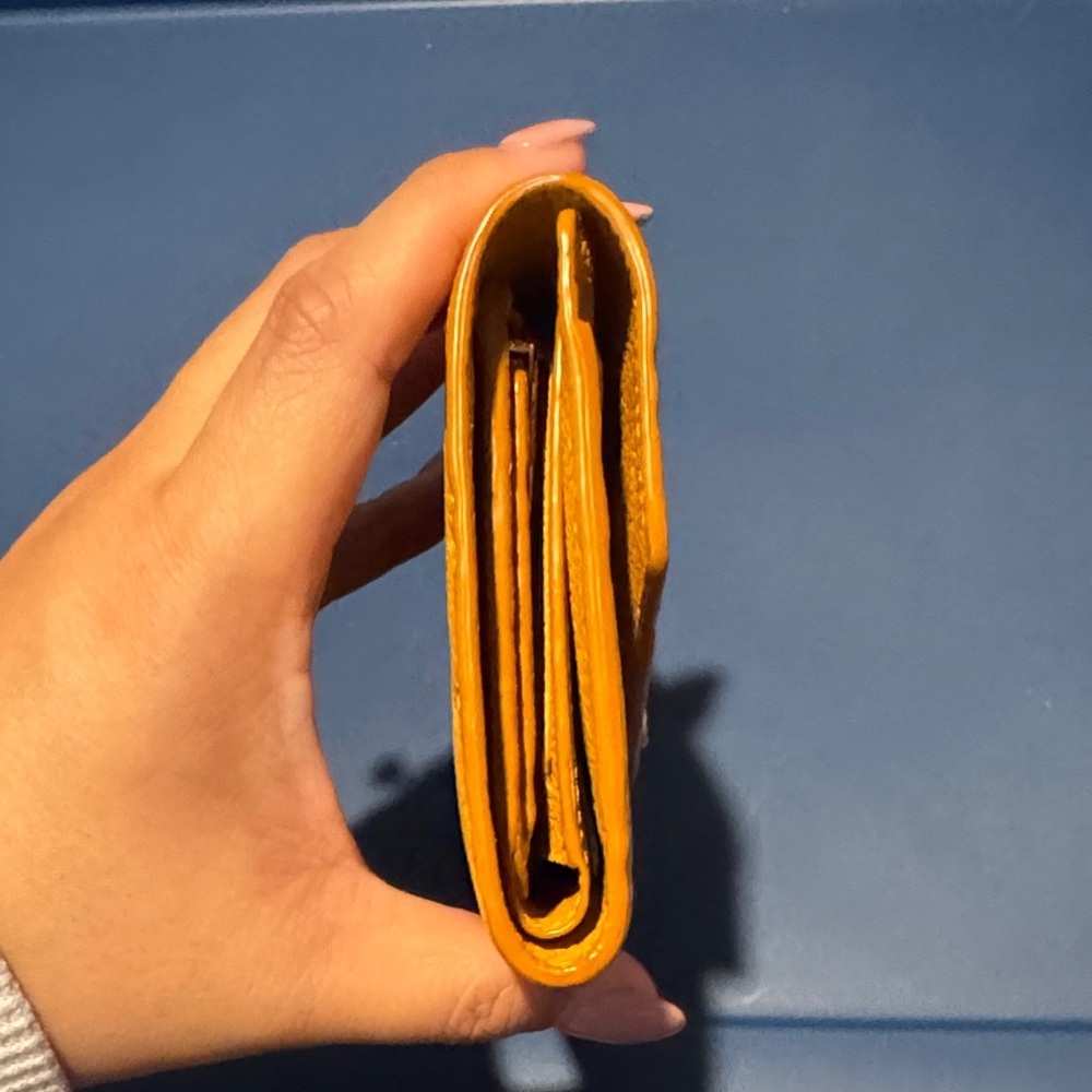 Louis Vuitton Mustard Yellow Embossed Wallet - Picture 3 of 8